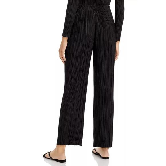 Rails Womens Rowan Pleated Pull On Pants Black Straight Leg Elastic Waist NWT XL - Picture 6 of 16